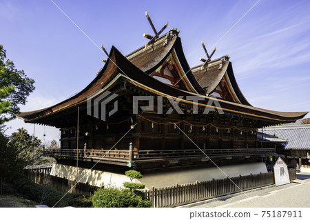 岡山縣岡山市Kibitsu神社本館/ Haiden 岡山縣岡山市Kibitsu神社本館/ Haiden 75187911