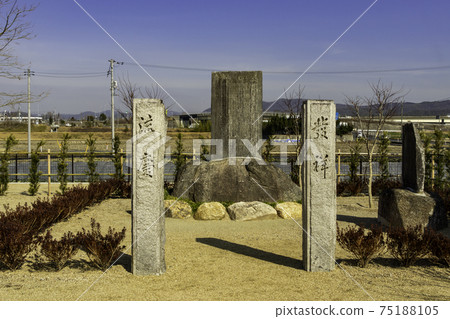 岡山縣總社市Sesshuseitanchi公園繪畫聖Sesshu誕生紀念碑 岡山縣總社市Sesshuseitanchi公園繪畫聖Sesshu誕生紀念碑 75188105
