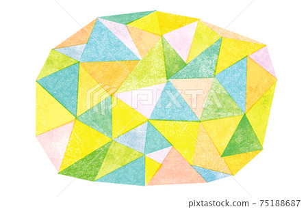 Background material triangle colorful texture 75188687