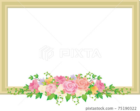 Flower decoration frame frame Flower decoration frame frame 75190322