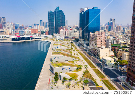 Kaohsiung Harbor Cityscape Kaohsiung, Taiwan, Kaohsiung Port, Cityscap 75190897