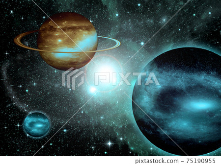 galaxy in a free space. 3D rendering galaxy in a free space. 3D rendering 75190955