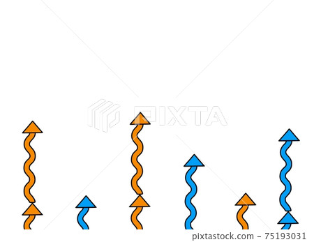 Curved arrow extending vertically "with Kurobuchi" Curved arrow extending vertically "with Kurobuchi" 75193031