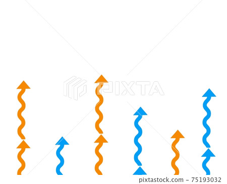 Curved arrow extending vertically Curved arrow extending vertically 75193032