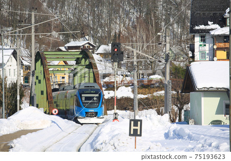 The Austrian Federal Railway or obb train is the main train system in austria The Austrian Federal Railway or obb train is the main train system in austria 75193623
