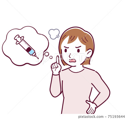 矢量 女人 女性 75193644