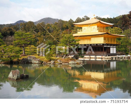 Kinkakuji Temple and Pond "Japanese Image" (Kyoto) 75193754