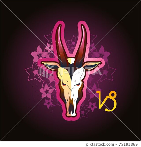 Capricorn zodiac vector sign horoscope 75193869