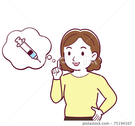 矢量 女人 女性 75194107