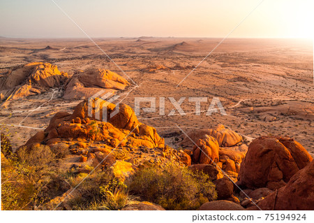 Landscape around Spitzkoppe in Namibia 75194924