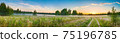 amazing panorama summer landscape with sunrise 75196785
