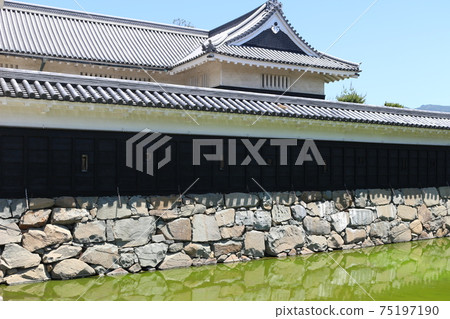 松本城，石牆，護城河，黑牆 75197190