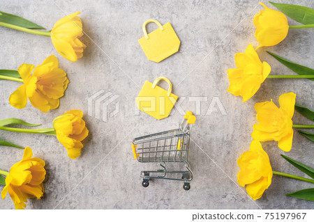 Mother's Day Bouquet Shopping Yellow Gray Mother's Day shopping 母の日 カーネーション Mother's Day Bouquet Shopping Yellow Gray Mother's Day shopping 母の日 カーネーション 75197967