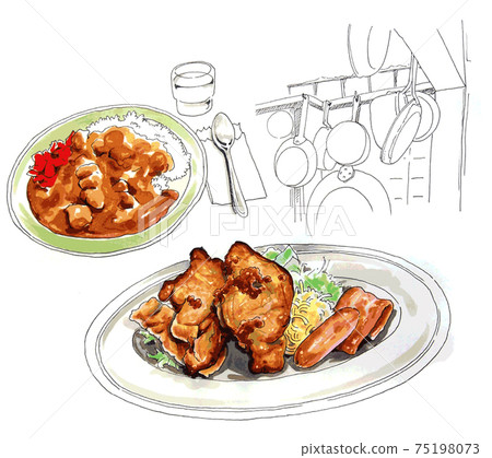 Western-style restaurant in town Western-style restaurant in town 75198073