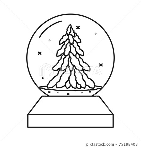 Black and white glass ball toy 75198408