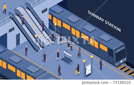 Subway Isometric Composition Subway Isometric Composition 75198520