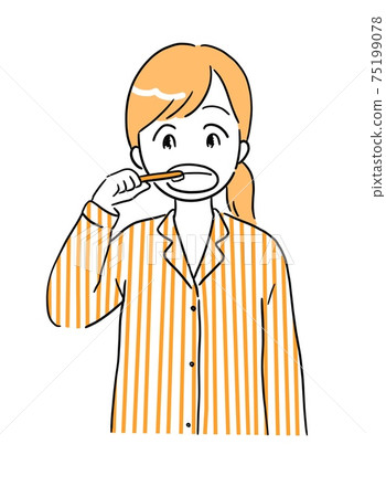 刷牙的女人 刷牙的女人 75199078