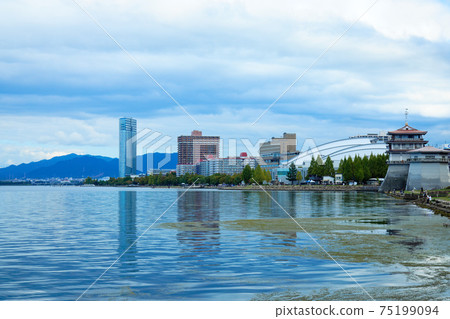 Lake Biwa Otsu Port Landscape Lake Biwa Otsu Prince Hotel Lake Biwa Otsu Port Landscape Lake Biwa Otsu Prince Hotel 75199094