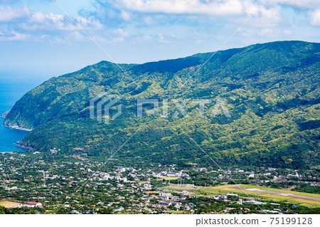 八丈島自然風光戶外偏遠島嶼伊豆群島風景名勝區鄉村出生率下降觀光旅遊機場八丈島機場 75199128