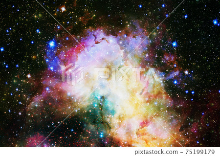 Cosmic landscape. Nebula. Elements of this image furnished by NASA 75199179