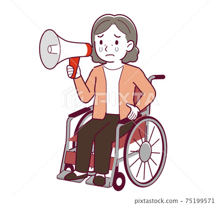 矢量 銀髮族 女人 75199571