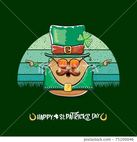 Happy saint patricks day greeting card with... - Stock Illustration ...
