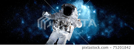 Astronaut spaceman do spacewalk while working for space station Astronaut spaceman do spacewalk while working for space station 75201842