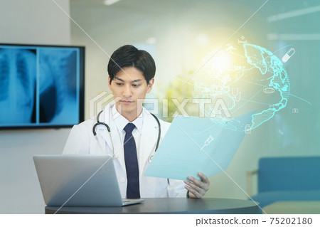Doctor's Examination Hospital Medical Digital Technology Image 75202180