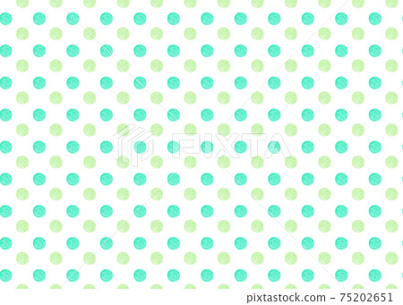 Dot hand-painted seamless pattern watercolor pencil green yellow-green dot Seamless pattern 75202651