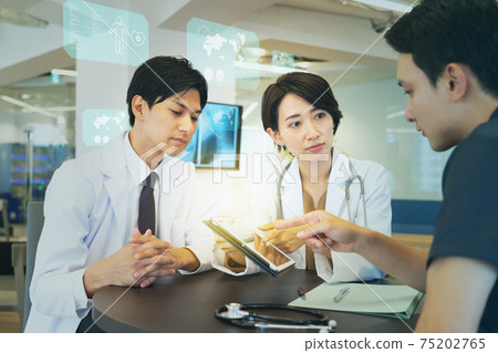 Medical examination of doctors and female doctors Hospital Medical Digital Technology Image Medical examination of doctors and female doctors Hospital Medical Digital Technology Image 75202765