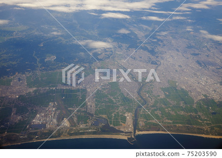 Over Sendai City Over Sendai City 75203590