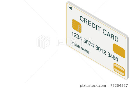 Credit card 3D illustration, isometric 75204327