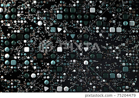 Data technology abstract futuristic illustration . Dots and lines on dark background. 3D Data technology abstract futuristic illustration . Dots and lines on dark background. 3D 75204479