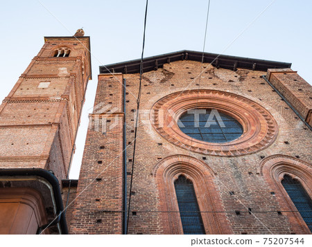 facade of Chiesa del Carmine in Pavia city 75207544