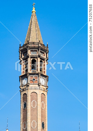 top of bell tower Campanile di San Nicolo in Lecco 75207688