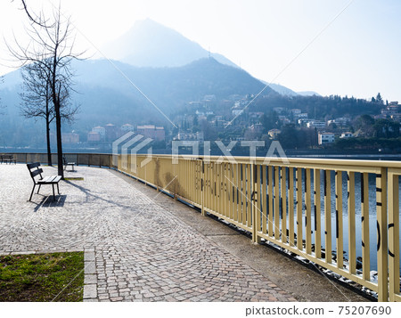 waterfront Como Lake along via Adda in Lecco 75207690