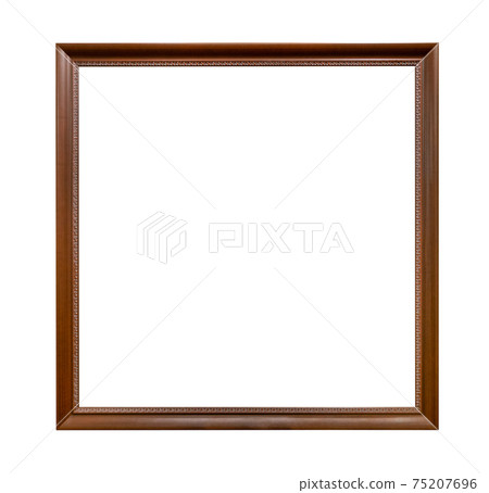carved wooden square narrow brown picture frame 75207696
