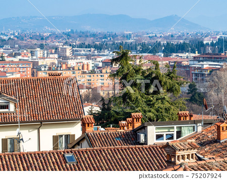 Citta Bassa (Lower Town) of Bergamo and mountains Citta Bassa (Lower Town) of Bergamo and mountains 75207924