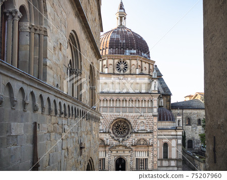 Palazzo della Ragione and view of Colleoni Chapel 75207960