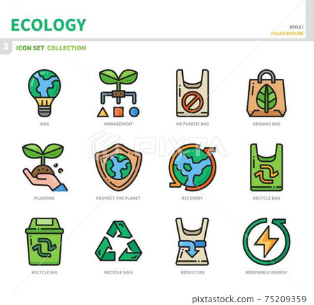 ecology icon set 75209359