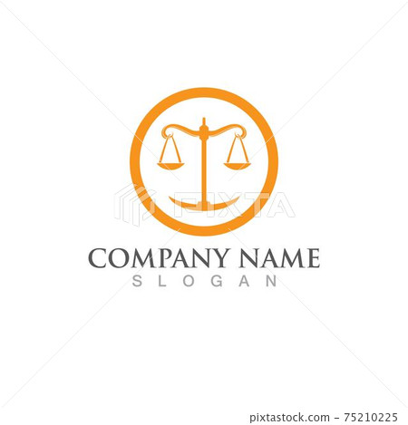 justice law Logo Template 75210225