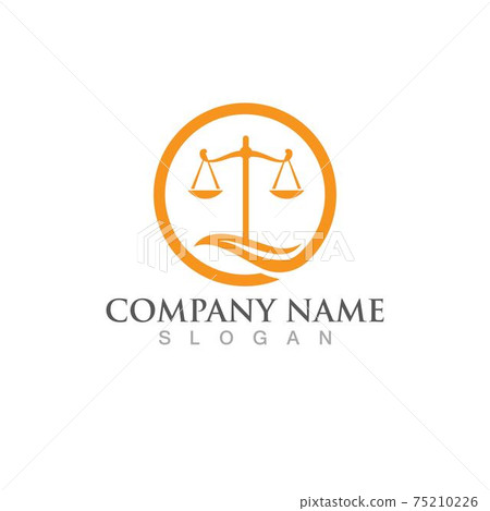 justice law Logo Template 75210226