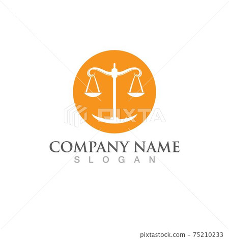justice law Logo Template 75210233
