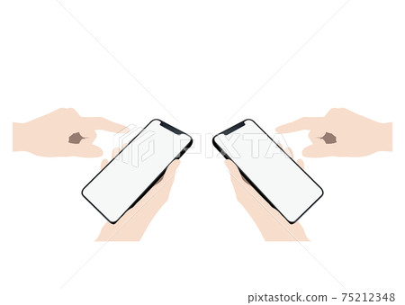 Hand to operate smartphone 75212348