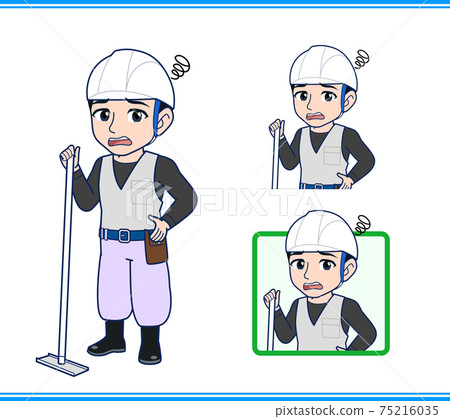 施工現場的工人 施工現場的工人 75216035