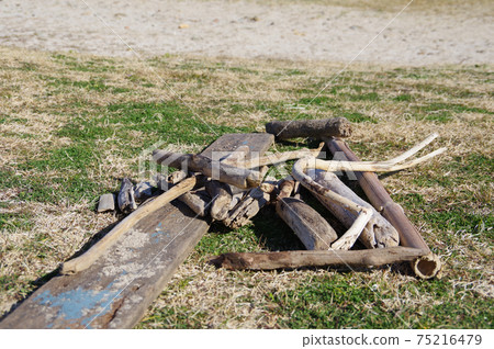 Scenery of driftwood, sea and sandy beach at Minamiizu Tsumekizaki Scenery of driftwood, sea and sandy beach at Minamiizu Tsumekizaki 75216479