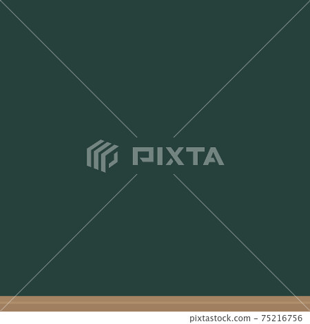 Simple square blackboard-School / bulletin board / menu signboard image background (no chalk powder / grain) 75216756