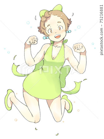 一件女孩彈跳 一件女孩彈跳 75216881