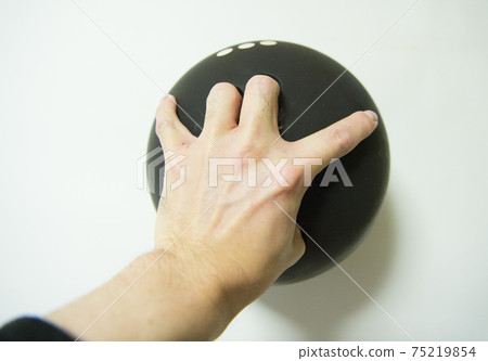 Background white bowling ball 75219854