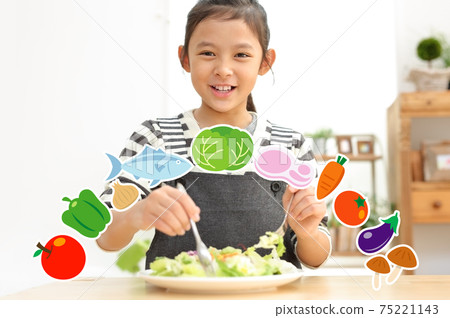 兒童烹飪形象 75221143